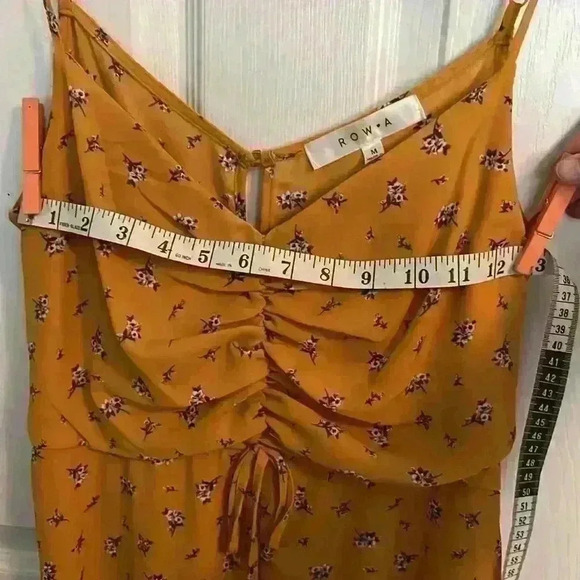 row A yellow floral asymmetrical summer dress - Picture 9 of 11